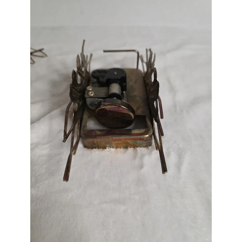 Vintage Copper Plated Ship With Rocking Motion & 